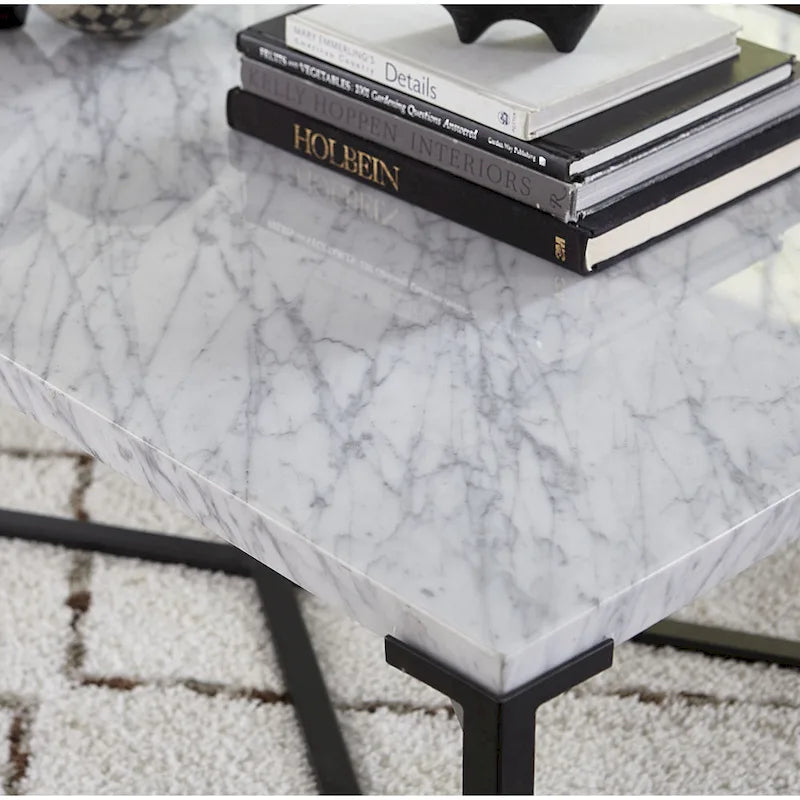Table d'appoint Saxon noir mat
