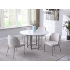 Chaise d'appoint à dossier incurvé Lacey, lot de 2