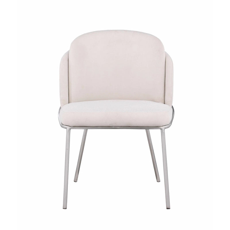 Chaise d'appoint à dossier incurvé Lacey, lot de 2