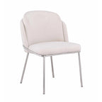 Chaise d'appoint à dossier incurvé Lacey, lot de 2