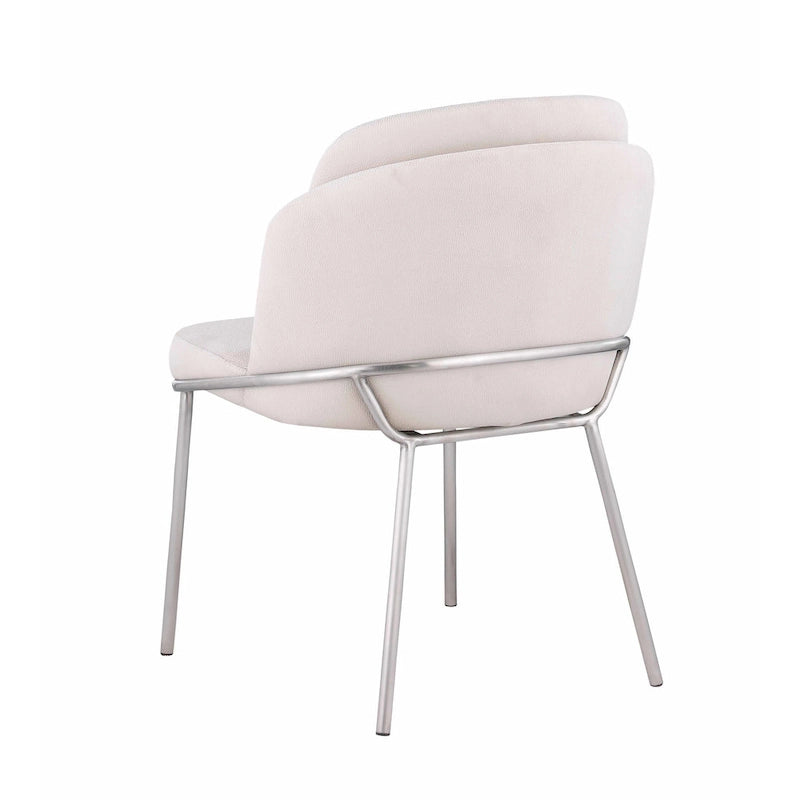 Chaise d'appoint à dossier incurvé Lacey, lot de 2