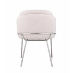 Chaise d'appoint à dossier incurvé Lacey, lot de 2