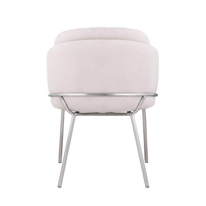 Chaise d'appoint à dossier incurvé Lacey, lot de 2