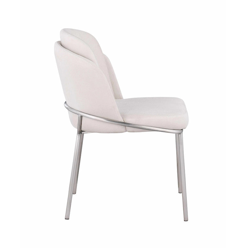 Chaise d'appoint à dossier incurvé Lacey, lot de 2