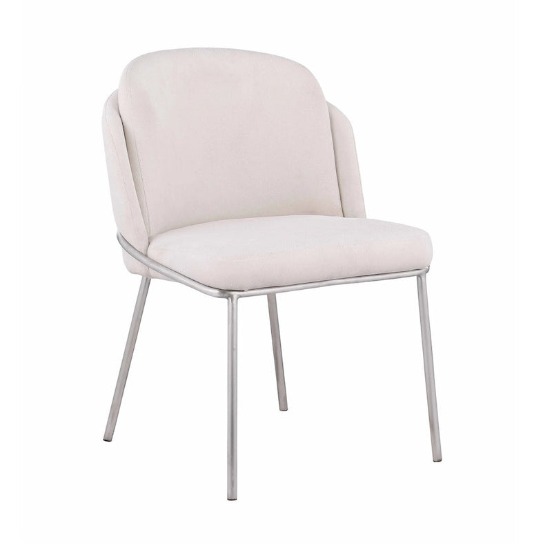 Chaise d'appoint à dossier incurvé Lacey, lot de 2