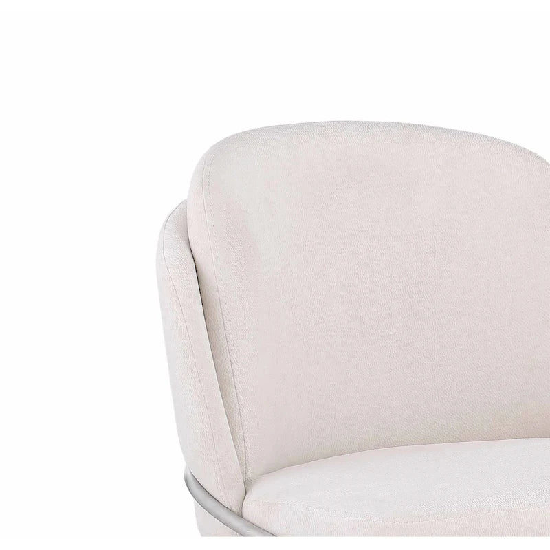 Chaise d'appoint à dossier incurvé Lacey, lot de 2