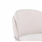 Chaise d'appoint à dossier incurvé Lacey, lot de 2