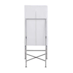 Chaise d'appoint contemporaine avec cadre en acier, lot de 2