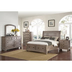  Salinger Pewter 5-Piece Bedroom Set with 2-Nightstand