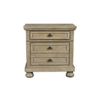 Ensemble de chambre à coucher 5 pièces étain avec 2 tables de chevet