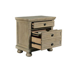 Ensemble de chambre à coucher 5 pièces étain avec 2 tables de chevet