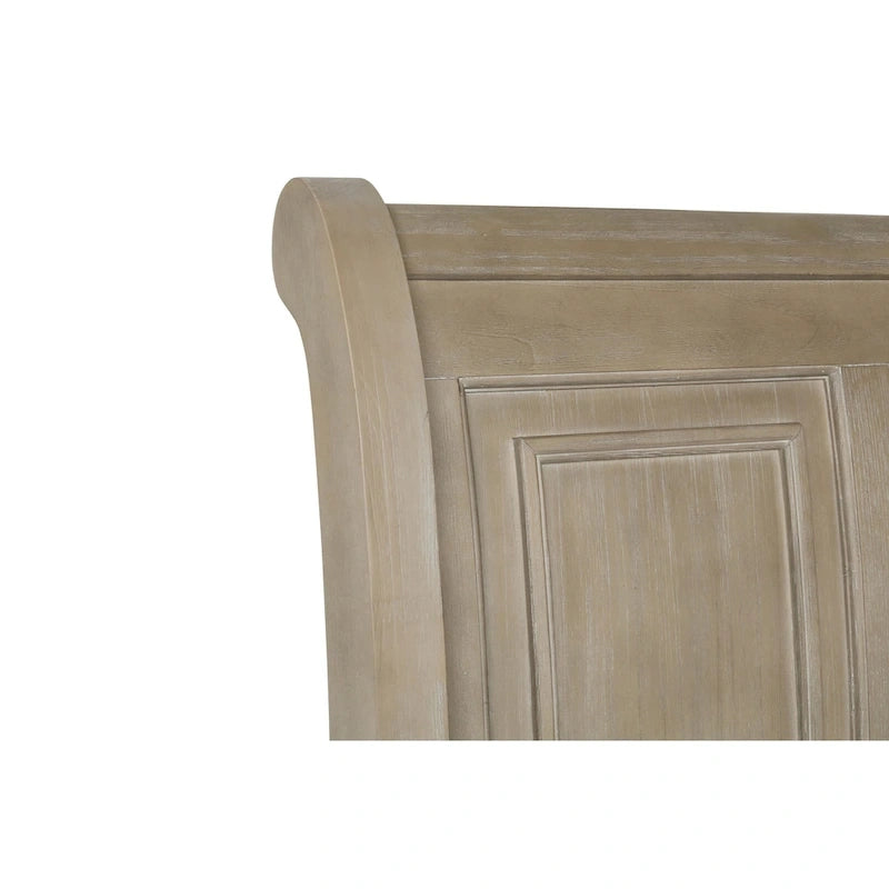 Ensemble de chambre à coucher 5 pièces étain avec 2 tables de chevet