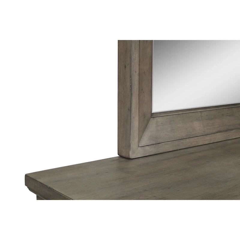 Ensemble de chambre à coucher 5 pièces étain avec 2 tables de chevet
