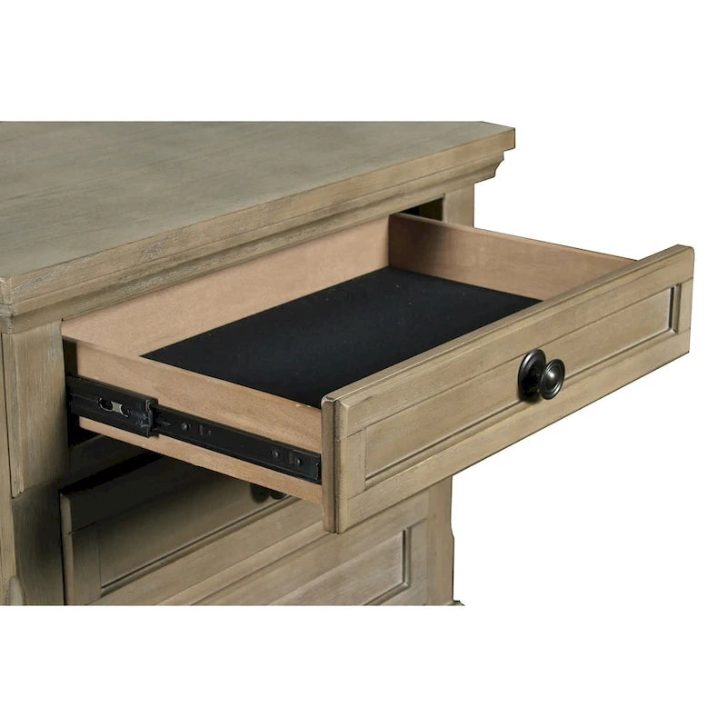 Ensemble de chambre à coucher 5 pièces étain avec 2 tables de chevet