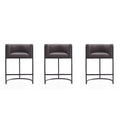 Tabouret de bar Cosmopolitan de 85,9 cm en métal noir (lot de 3)