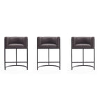 Tabouret de bar Cosmopolitan de 85,9 cm en métal noir (lot de 3)