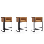 Tabouret de bar Cosmopolitan de 85,9 cm en métal noir (lot de 3)