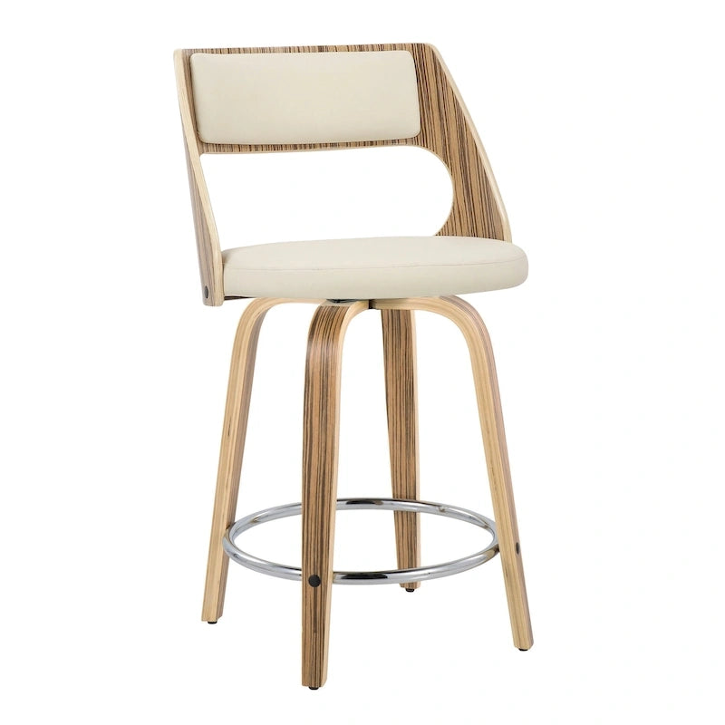 Tabouret de comptoir moderne du milieu du siècle (Lot de 2)