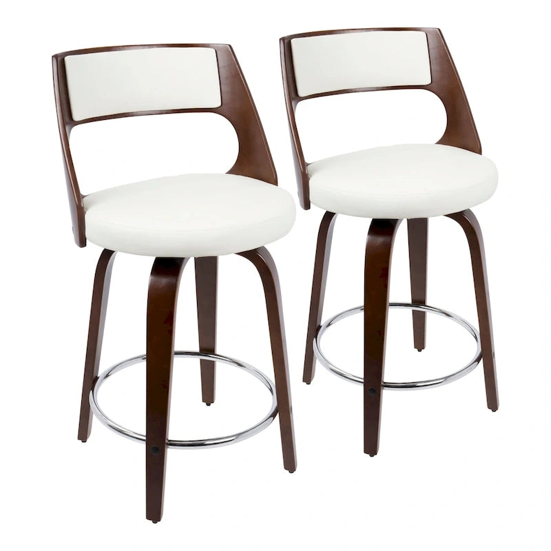 Tabouret de comptoir moderne du milieu du siècle (Lot de 2)