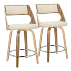 Tabouret de comptoir moderne du milieu du siècle (Lot de 2)