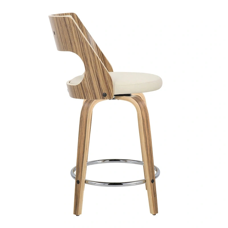 Tabouret de comptoir moderne du milieu du siècle (Lot de 2)