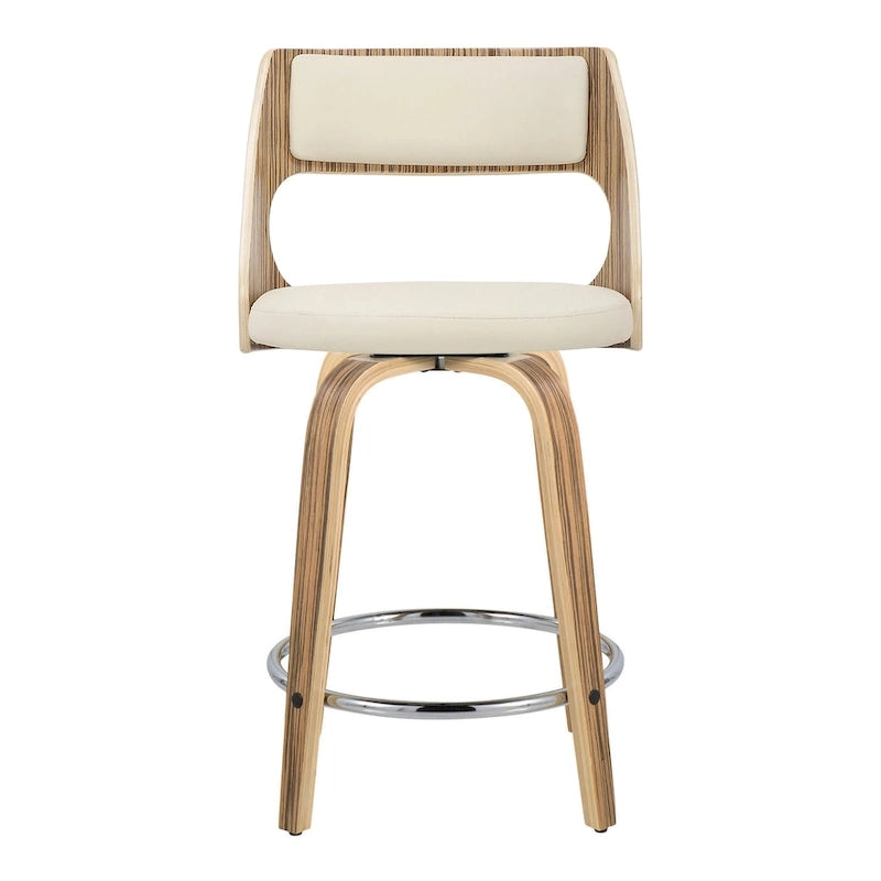 Tabouret de comptoir moderne du milieu du siècle (Lot de 2)