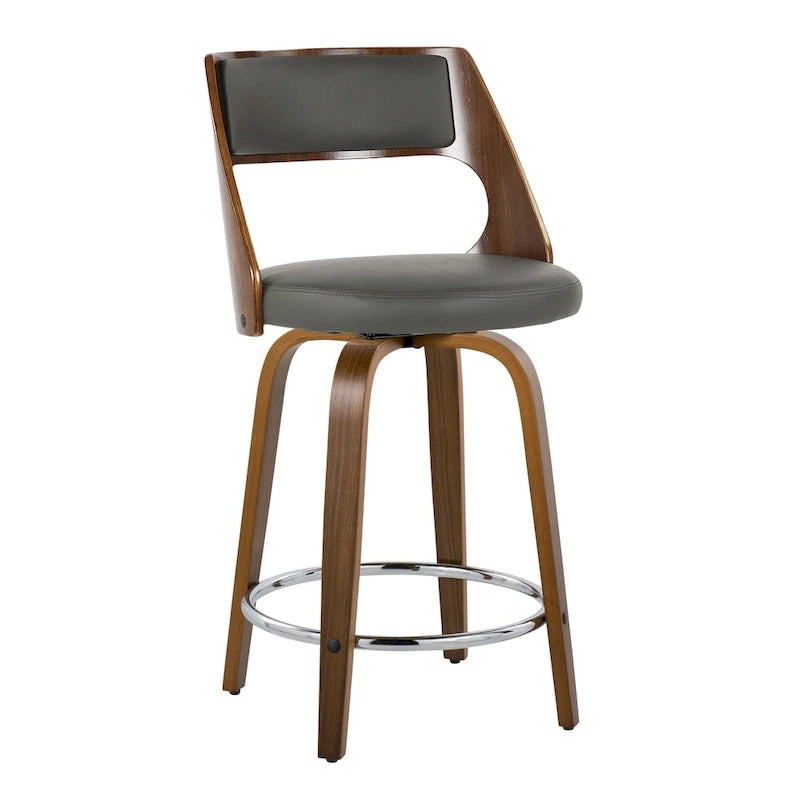 Tabouret de comptoir moderne du milieu du siècle (Lot de 2)