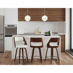 Tabouret de comptoir moderne du milieu du siècle (Lot de 2)