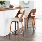 Tabouret de comptoir moderne du milieu du siècle (Lot de 2)