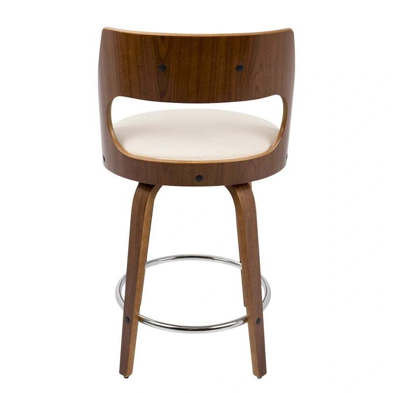 Tabouret de comptoir moderne du milieu du siècle (Lot de 2)