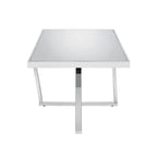 Table basse Marchat Glam Chrome avec miroir de 47 pouces par