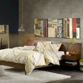  Clark Pecan Bed with Two Nightstands