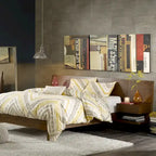  Clark Pecan Bed with Two Nightstands