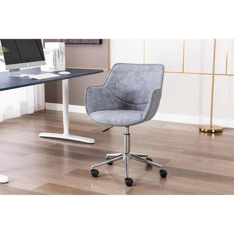  Xen Adjustable Office Chair, Microfiber, Chrome Base