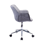 Fauteuil de bureau réglable, microfibre, piètement chromé
