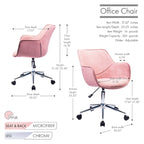 Fauteuil de bureau réglable, microfibre, piètement chromé