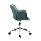 Fauteuil de bureau réglable, microfibre, piètement chromé