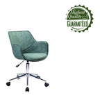 Fauteuil de bureau réglable, microfibre, piètement chromé