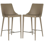 Tabouret de comptoir blanc Soledad de 26 pouces (ensemble de 2) - 22,9 x 18,9 x 37,4 - 23L x 19P x 37H