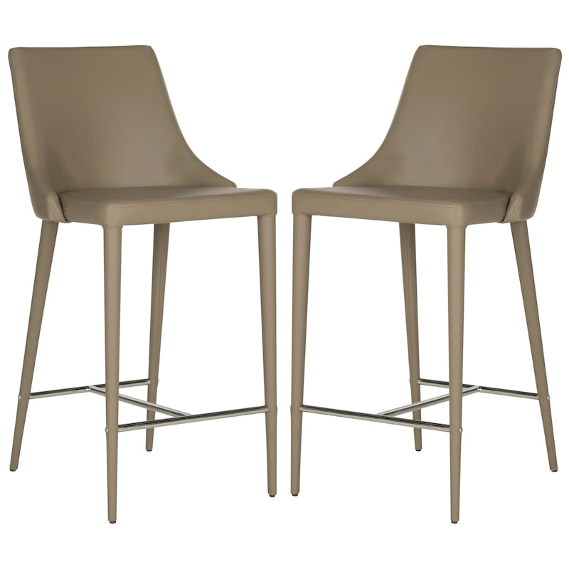 Tabouret de comptoir blanc Soledad de 26 pouces (ensemble de 2) - 22,9 x 18,9 x 37,4 - 23L x 19P x 37H
