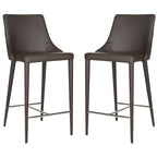 Tabouret de comptoir blanc Soledad de 26 pouces (ensemble de 2) - 22,9 x 18,9 x 37,4 - 23L x 19P x 37H