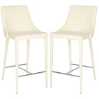 Tabouret de comptoir blanc Soledad de 26 pouces (ensemble de 2) - 22,9 x 18,9 x 37,4 - 23L x 19P x 37H