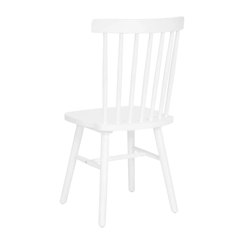 Chaises de salle à manger commerciales de style Windsor à dossier à barreaux en bois massif - Lot de 2