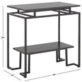 Table d'appoint rectangulaire à étagère unique Malvina - 61 L x 36 P x 61 H cm - 61Lx36Px61H