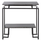 Table d'appoint rectangulaire à étagère unique Malvina - 61 L x 36 P x 61 H cm - 61Lx36Px61H