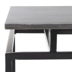 Table d'appoint rectangulaire à étagère unique Malvina - 61 L x 36 P x 61 H cm - 61Lx36Px61H