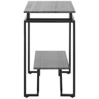 Table d'appoint rectangulaire à étagère unique Malvina - 61 L x 36 P x 61 H cm - 61Lx36Px61H