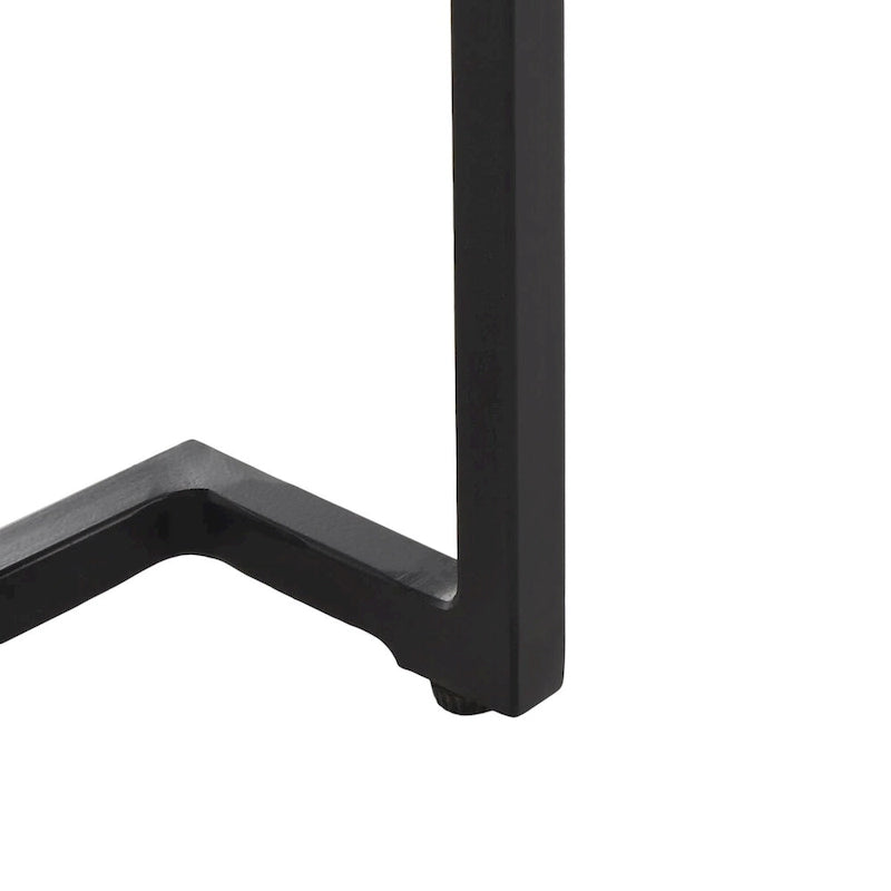 Table d'appoint rectangulaire à étagère unique Malvina - 61 L x 36 P x 61 H cm - 61Lx36Px61H