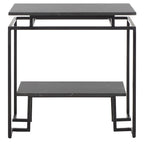 Table d'appoint rectangulaire à étagère unique Malvina - 61 L x 36 P x 61 H cm - 61Lx36Px61H