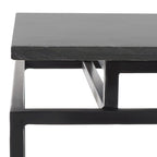 Table d'appoint rectangulaire à étagère unique Malvina - 61 L x 36 P x 61 H cm - 61Lx36Px61H